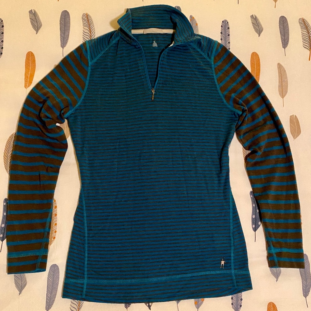 Women’s Smartwool 250 1/4 zip base layer top, size L